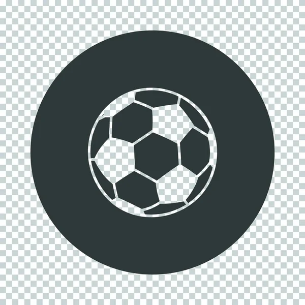 Soccer Ball Icon Subtract Stencil Design Tranparency Grid Vector Illustration — Stock Vector