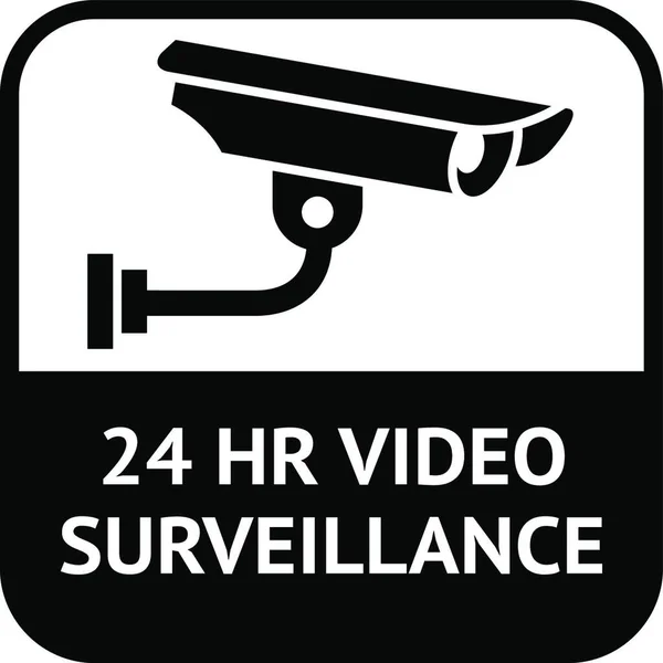 Symbol Cctv Monitoring Wideo — Wektor stockowy