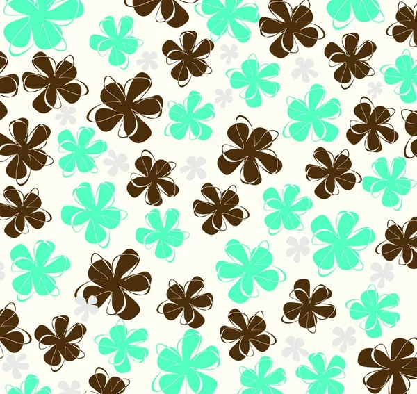 Patrón Vintage Floral Para Fondos Pantalla Retro Vector — Vector de stock