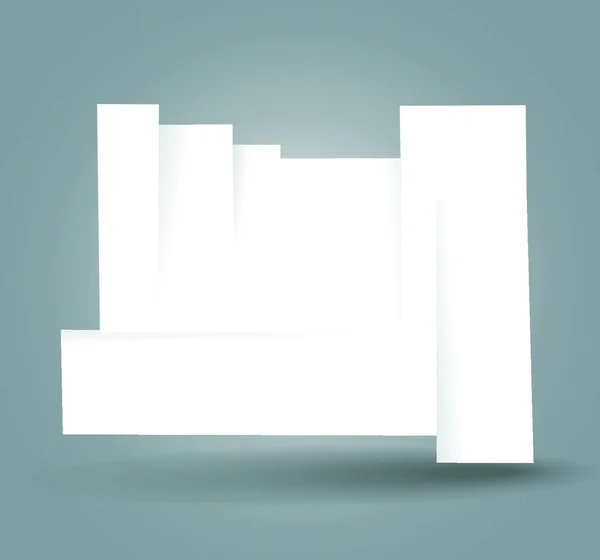 Bannière Coupe Blanche Avec Place Pour Votre Texte — Image vectorielle