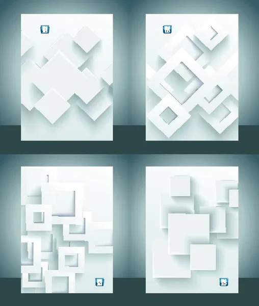 Ensemble Bannière Vectorielle Avec Forme Géométrique Abstraite Losange Gris — Image vectorielle