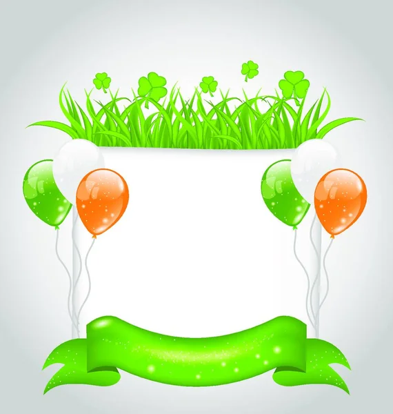 Illustration Cute Nature Background Patrick Day Vector — Stock Vector