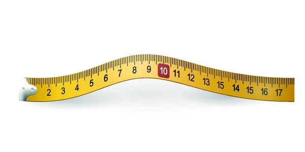 Измерительная Лента Измерительная Мера — стоковый вектор