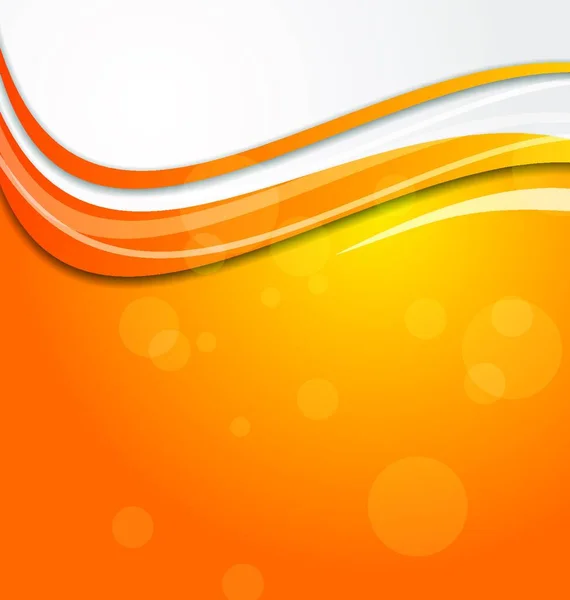 Illustrazione Astratto Luminoso Sfondo Arancione Con Cerchi Vettore — Vettoriale Stock