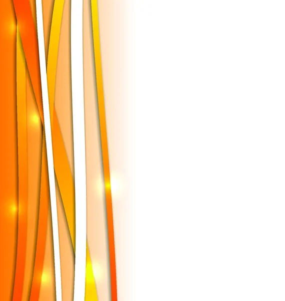 Ilustrace Oranžové Pozadí Abstraktní Linkami Vektor — Stockový vektor
