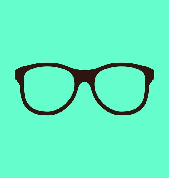 Abbildung Vintage Brille Symbol Isoliert Auf Blauem Hintergrund Vektor — Stockvektor