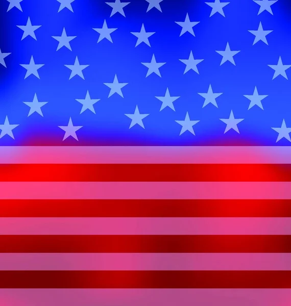 イラストアブストラクト7月4日のアメリカ国旗 ベクター — ストックベクタ