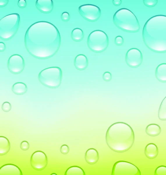 Illustration Water Abstract Background Drops Place Your Text Vector — ストックベクタ