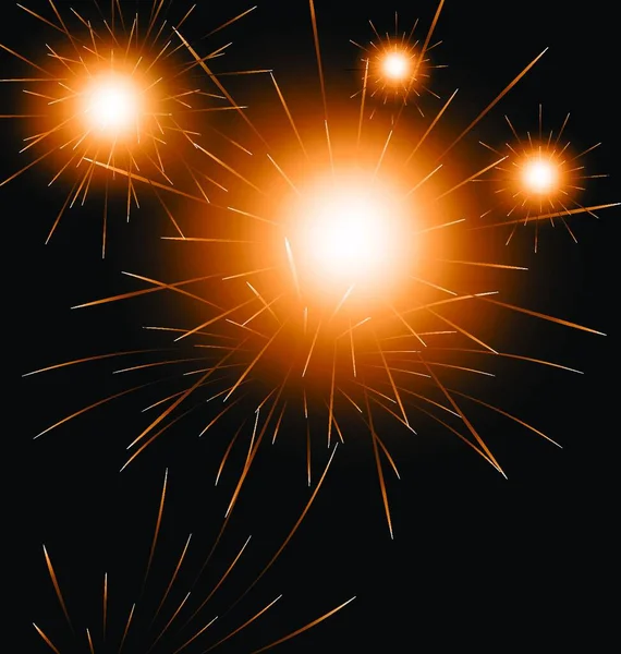 Υπόβαθρο Πυροτεχνήματα Εικόνα Ευτυχισμένο Νέο Έτος Διάνυσμα — Διανυσματικό Αρχείο