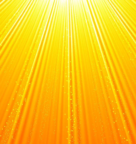 Abstract Oranje Achtergrond Illustratie Vector Met Licht Stralen Van Zon — Wektor stockowy
