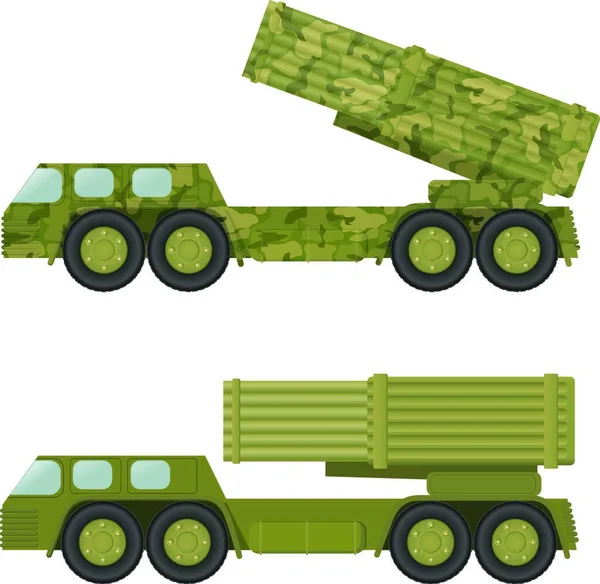 Lanzacohetes Militar Ilustración Vectorial — Vector de stock