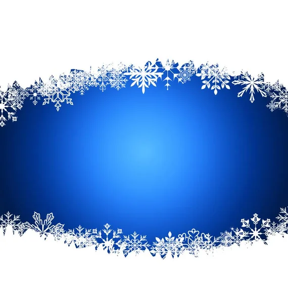 Abbildung Neujahr Hintergrund Gemacht Schneeflocken Kopie Raum Für Ihren Text — Stockvektor