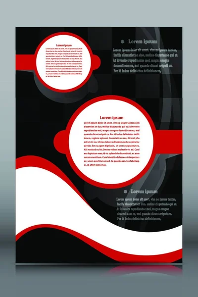 Zwarte Banner Met Een Rood Witte Geometrische Velden Voor Tekst — Stockvector