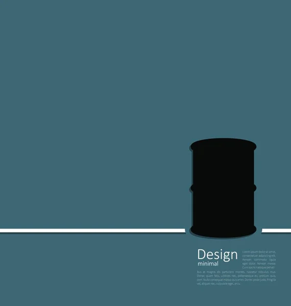 Illustrazione Nero Olio Cilindro Rotolo Modello Logo Corporate Style Vettore — Vettoriale Stock