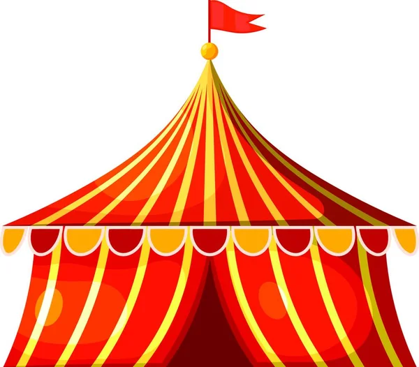 Шатер Циркового Цирка Векторная Иллюстрация — стоковый вектор