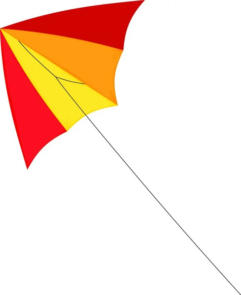 Vector Cartoon Farbiger Drachen Auf Weißem Hintergrund Illustration Eines Drachens — Stockvektor