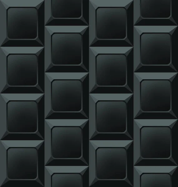 Иллюстрация Geometric Black Seamless Pattern Abstract Background Vector — стоковый вектор