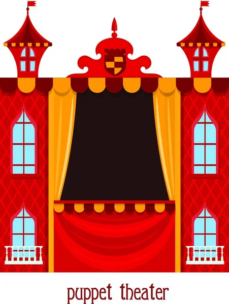 Ilustración Vectorial Hermoso Castillo — Vector de stock