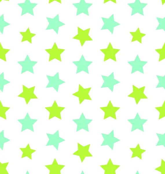 Textura Sem Emenda Ilustração Com Estrelas Coloridas Padrão Elegante Kid —  Vetores de Stock