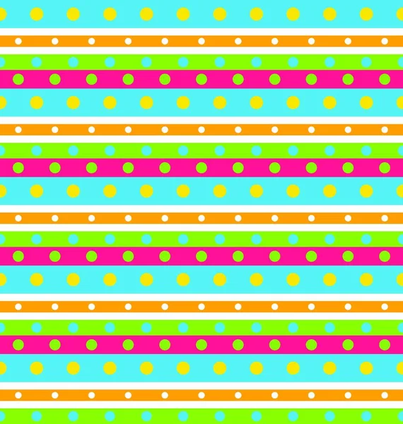 Illustration Seamless Geometric Pattern Stripes Circles Retro Background Vector — Stock Vector