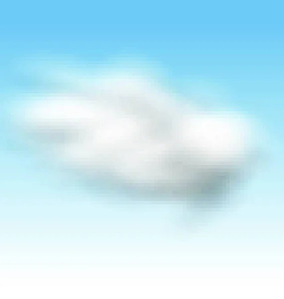 Görüntü Arkaplanı Mavi Gök Kabarık Bulutlar Vektör — Stok Vektör