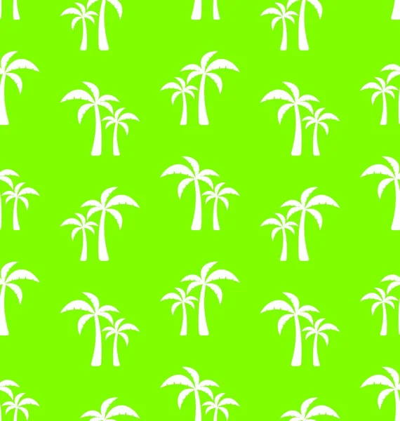 Seamless Pattern Tropical Palm Trees Summer Wallpaper Vector — Stock Vector