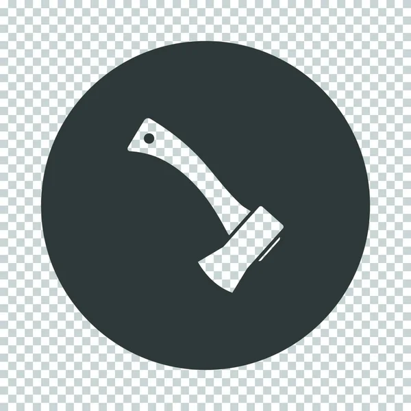 Camping Axe Icon Subtract Stencil Design Tranparency Grid Vector Illustration — Stock Vector