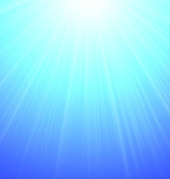 Ilustrace Abstraktní Blue Sky Pozadí Slunce Sunburst Živé Vektor — Stockový vektor