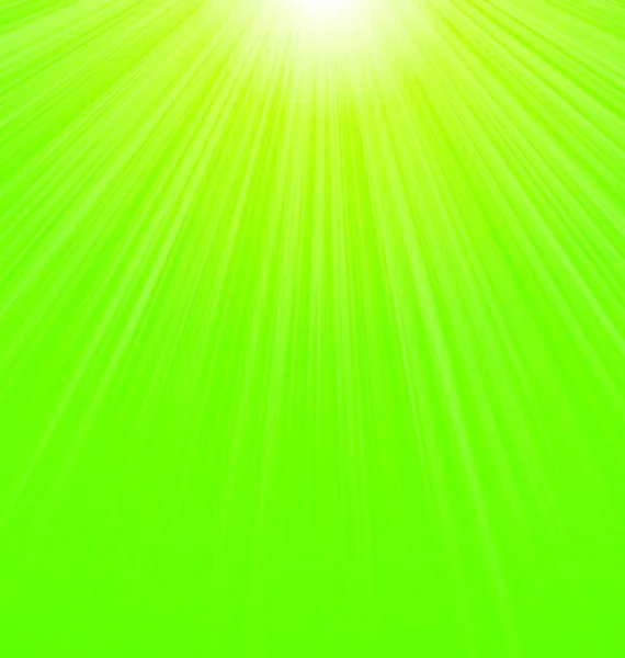 Abstract Groene Zonnige Sunbeam Achtergrond Vector — Stockvector