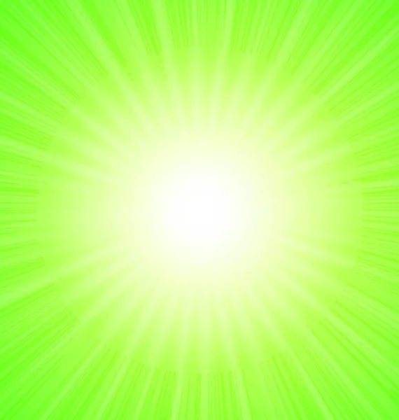 Аннотация Green Sunshine Sunbeam Background Вектор — стоковый вектор