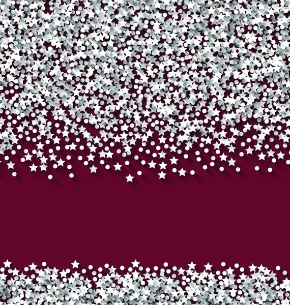Abstrakte Rote Hintergrund Weiße Raureifpartikel Abstrakter Roter Hintergrund Weiße Raureifpartikel — Stockvektor