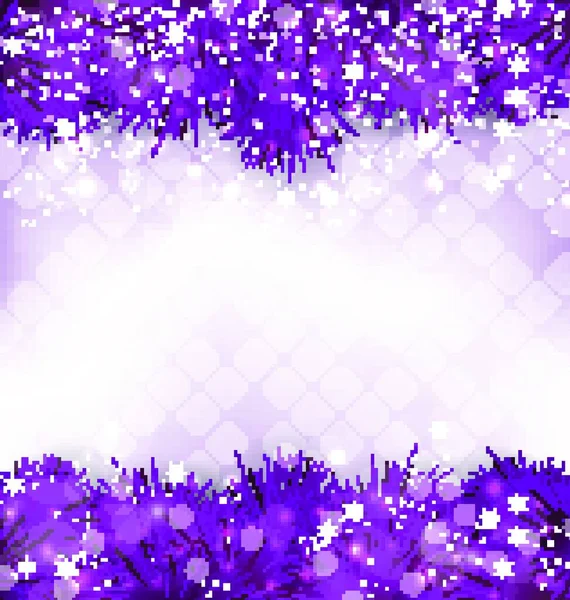 イラスト紫のフェアブランチで輝く背景 Vector — ストックベクタ