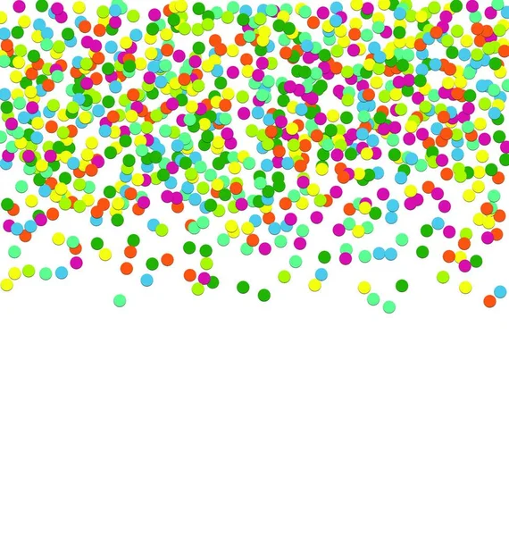 Marco Navideño Confetti Colorido Fondos Navideños Color Partículas Confetti Marco — Vector de stock