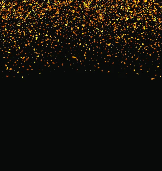 Złota Eksplozja Confetti Ilustracja Złota Eksplozja Confetti Złote Ziarniste Tekstury — Wektor stockowy