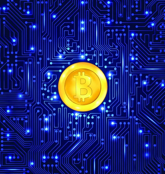 Projeto Sistema Banco Dados Mineração Fazer Moeda Criptografia Bitcoin Dinheiro —  Vetores de Stock