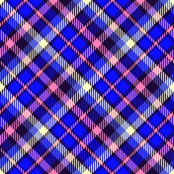 Set Seamless Tartan Pattern — Stock Vector