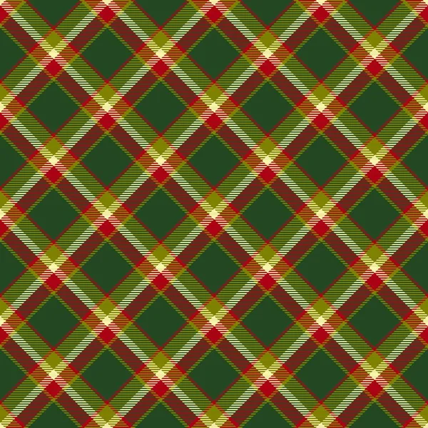 Pola Tartan Natal Tak Beraturan - Stok Vektor