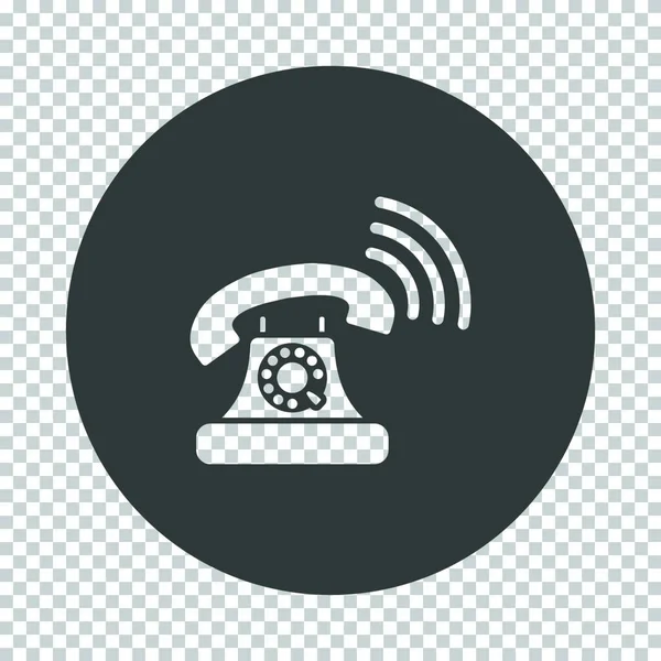 Ikona Starého Telefonu Odčítání Návrhu Vzorníku Mřížku Tranpetrendy Vektorová Ilustrace — Stockový vektor