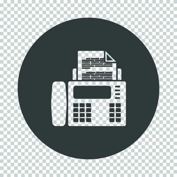 Faxpictogram Verwijder Het Stencil Ontwerp Tranparency Grid Vector Illustratie — Stockvector
