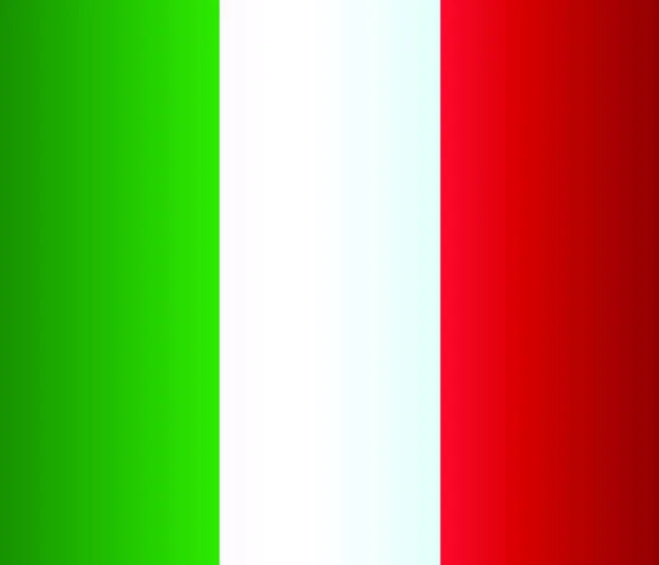 Bandera Nacional Italiana Fijada Como Fondo — Vector de stock