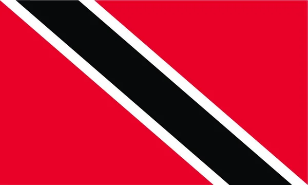 Bandera Nacional Trinidad Tabago Patriotismo País — Vector de stock