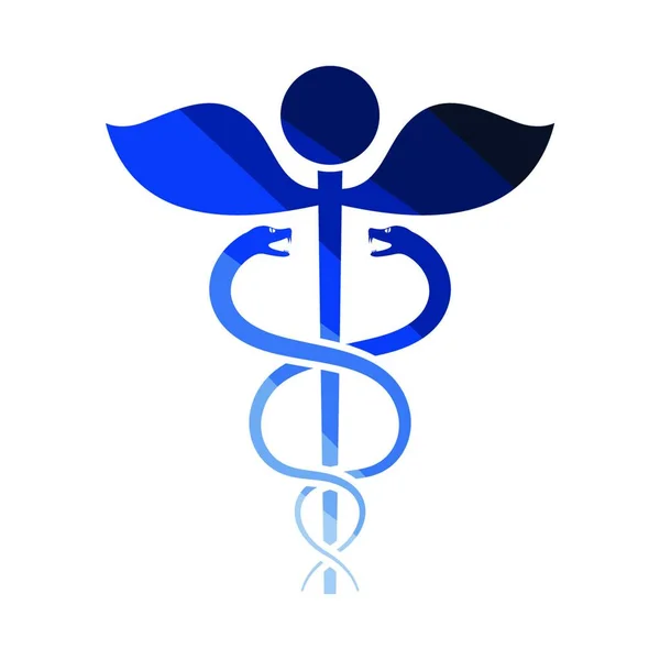 Icono Signo Medicina Diseño Color Plano Ilustración Vectorial — Archivo Imágenes Vectoriales