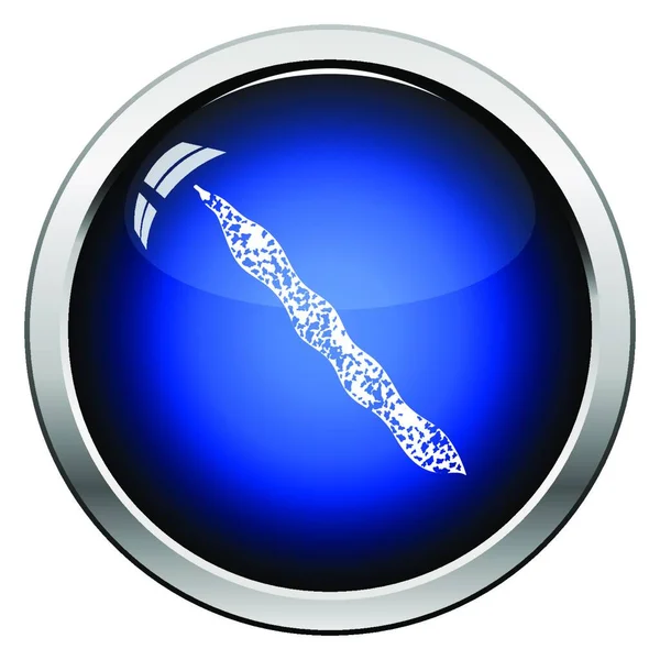 Bohnen Symbol Hochglanz Knopfdesign Vektorillustration — Stockvektor
