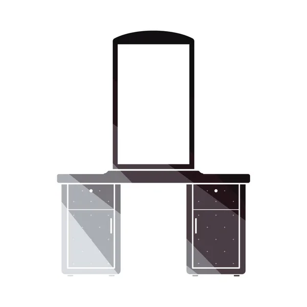 Dresser Mirror Icon Design Cor Plana Ilustração Vetorial —  Vetores de Stock