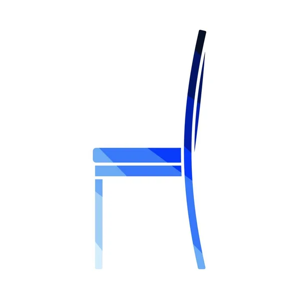 Icône Chaise Moderne Conception Couleur Plate Illustration Vectorielle — Image vectorielle