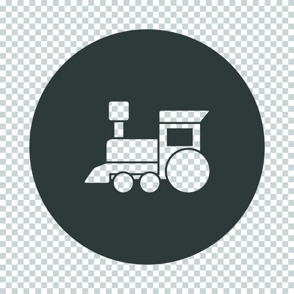 Train Toy Icon Subtract Stencil Design Tranparency Grid Vector Illustration — Stock Vector