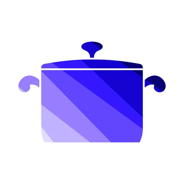 Bucătărie Pan Icon Design Culoare Plat Ilustrație Vectorială — Vector de stoc