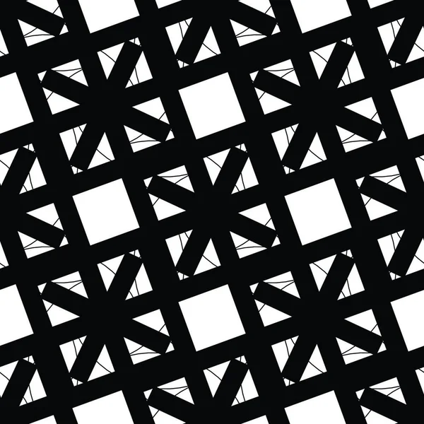 Patrón Abstracto Geométrico Sin Costuras Blanco Negro — Archivo Imágenes Vectoriales