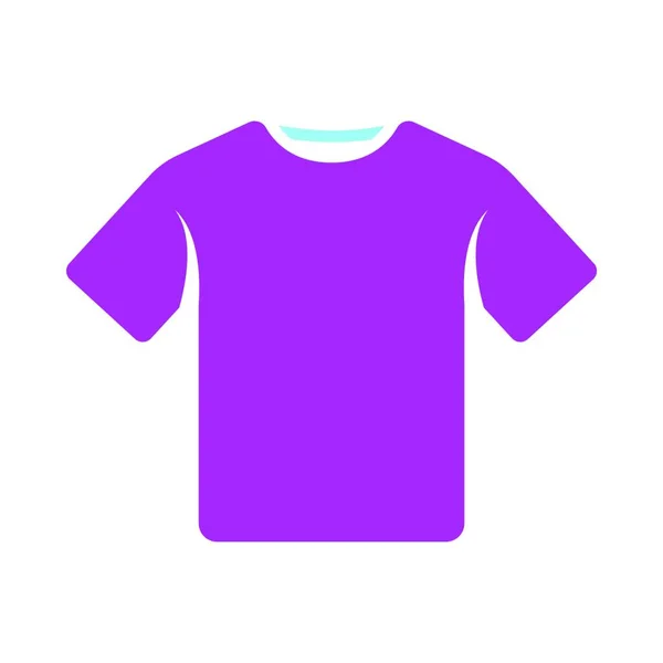 Shirt Icon Flat Color Design Vector Illustration — Stock Vector