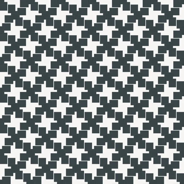 Naadloos Zwart Wit Abstract Modern Patroon Van Rechthoekige Kruispunten — Stockvector